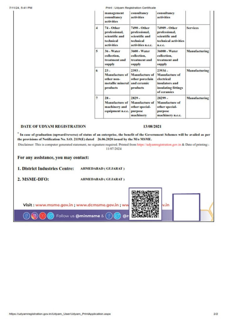 Alep Management LLP Udyam Registration Certificate01 Certificate